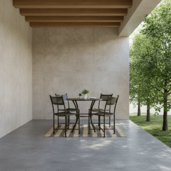 Juego de comedor Terraza - Mesa 80 de diámetro + 4 sillas