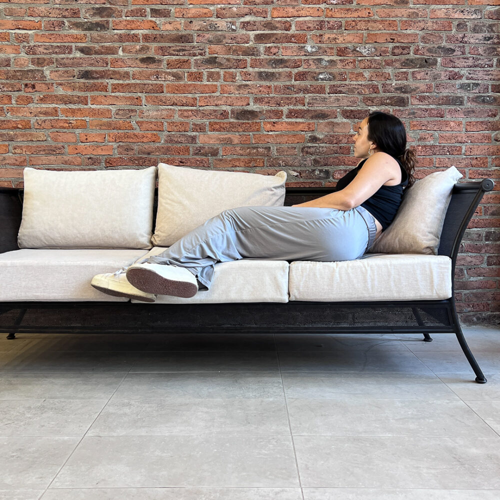 Sofá Loft 3 cuerpos fierro terraza