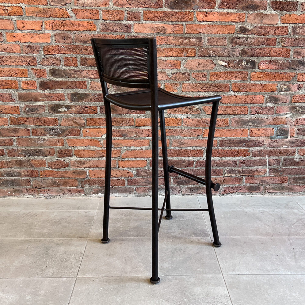 Piso bar metálico Loft 40x35x100 altura