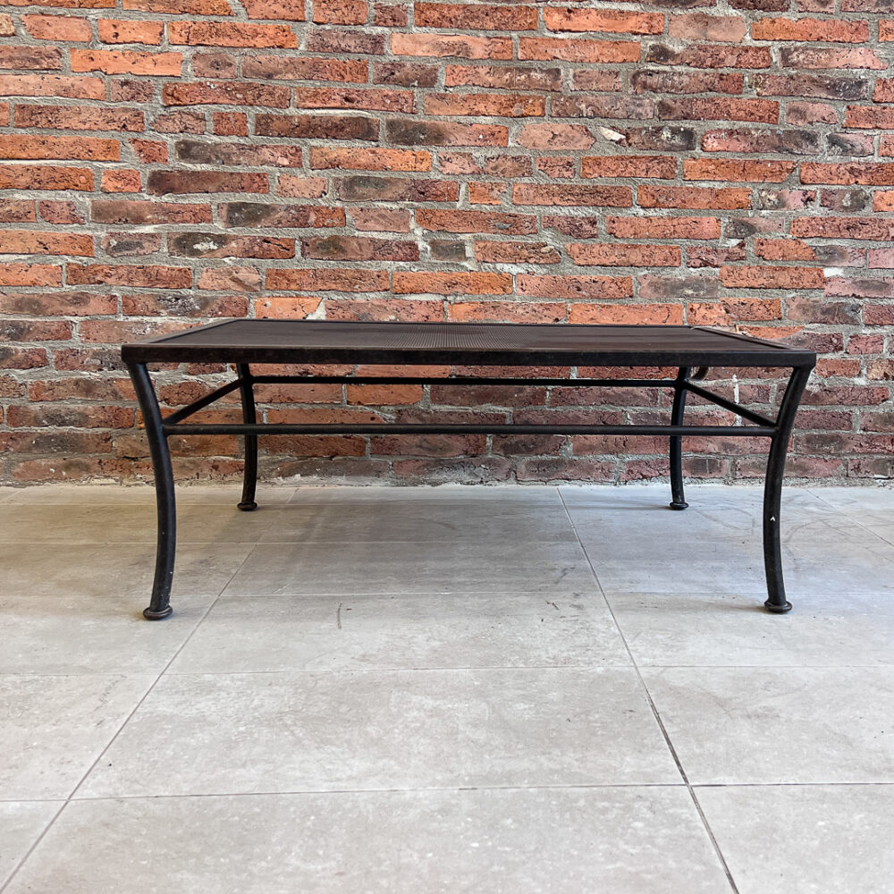 Mesa de centro fierro loft 100x70x40 cms