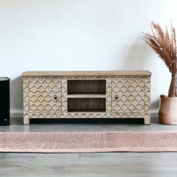 Rack Tavira Crema 150x43x63 cms