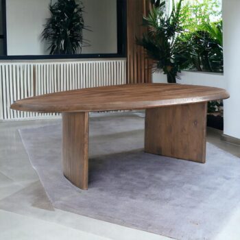 Mesa comedor Malva color nogal 200x100x75