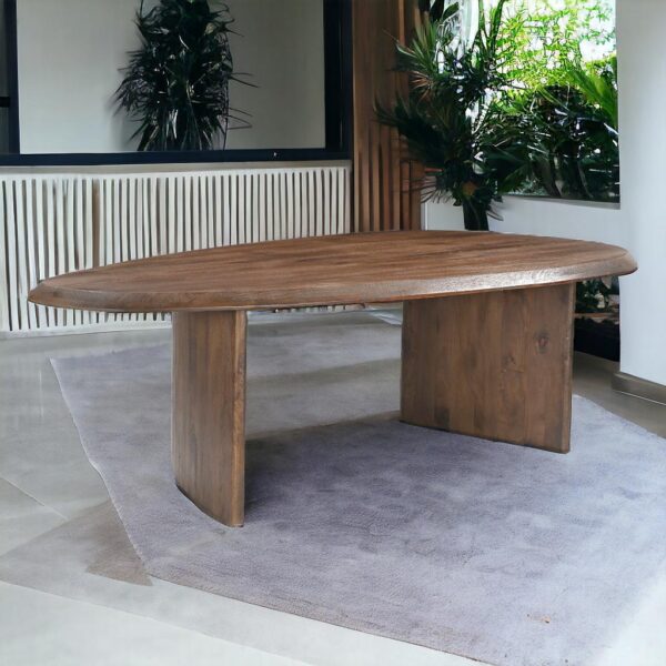 Mesa comedor Malva color nogal 200x100x75