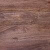 detalle de mesa de centro rectangular de madera de acacia maciza color nogal.