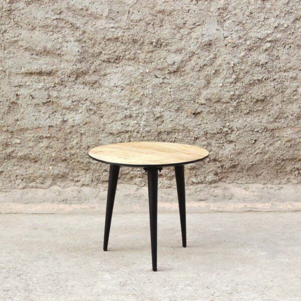 mesa de centro estilo nido de madera maciza