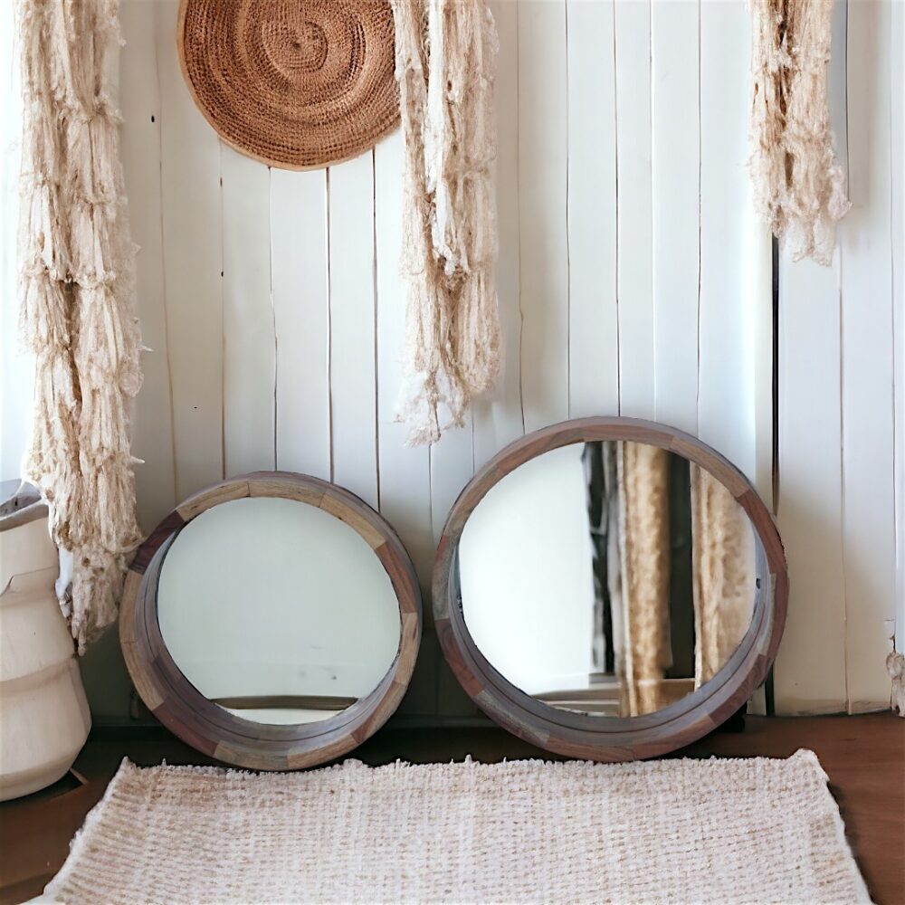 Set espejos redondos Bora 61x8x61