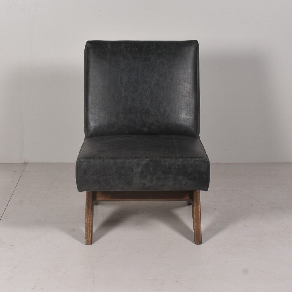 30018-Sillón Barcelona cuero gris-114x83x57 (2) Sillón Barcelona cuero gris CUERO CON DETALLES 52x80x70