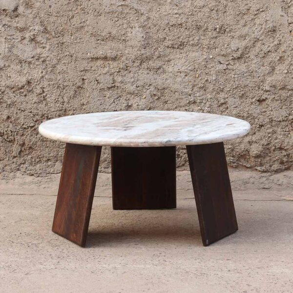 Mesa centro mármol Roma 90x90x45
