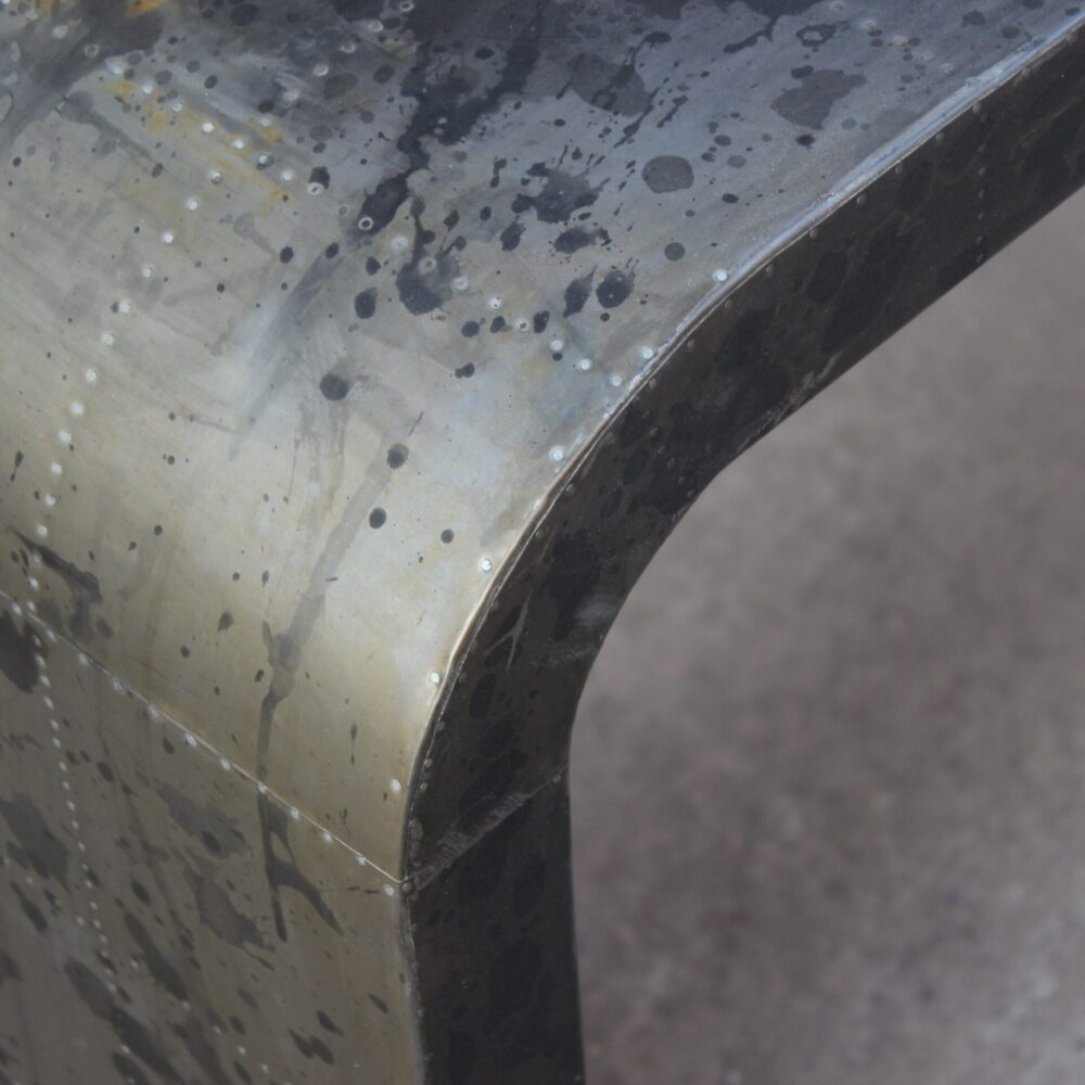 Arrimo Bucarest madera y hierro 150x40x80