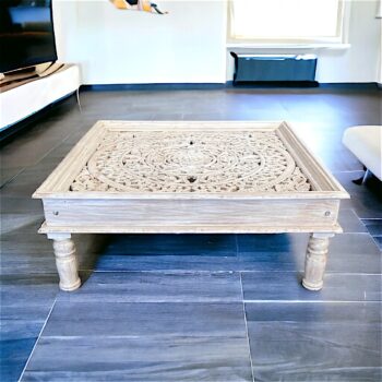 Mesa de centro Mandala 120x120x45 cms