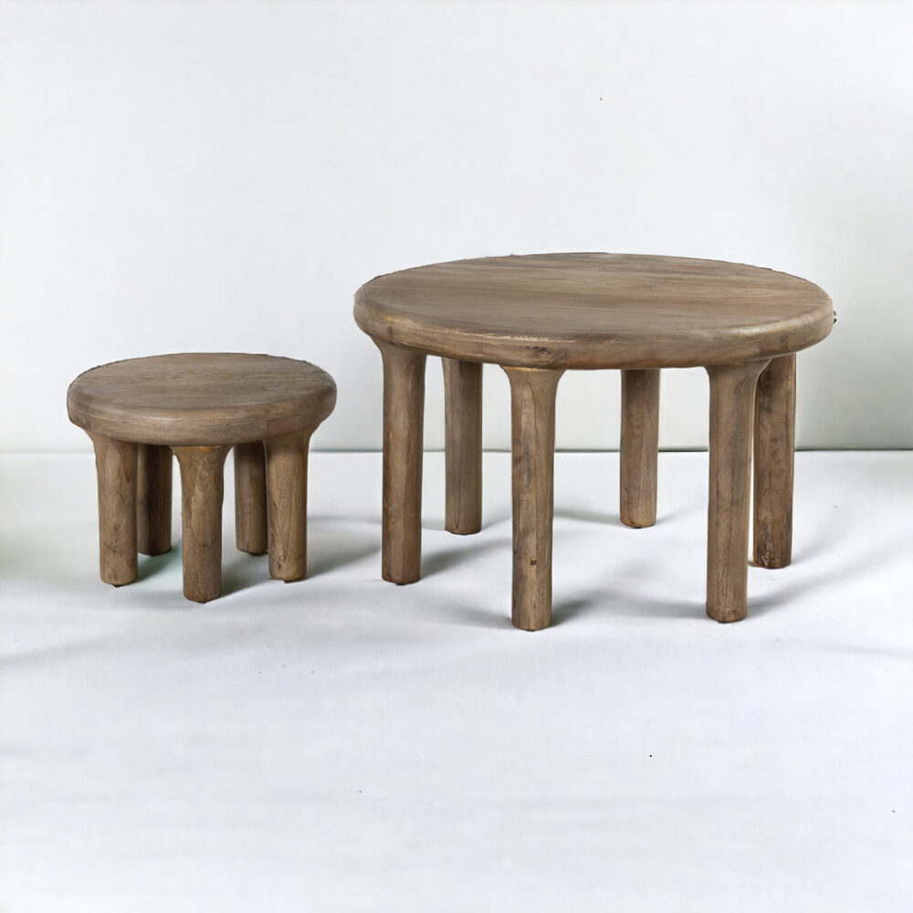 Mesa centro nido redonda Amapola 80x80x45