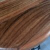 Taburete giratorio madera Acacia natural pletina en respaldo