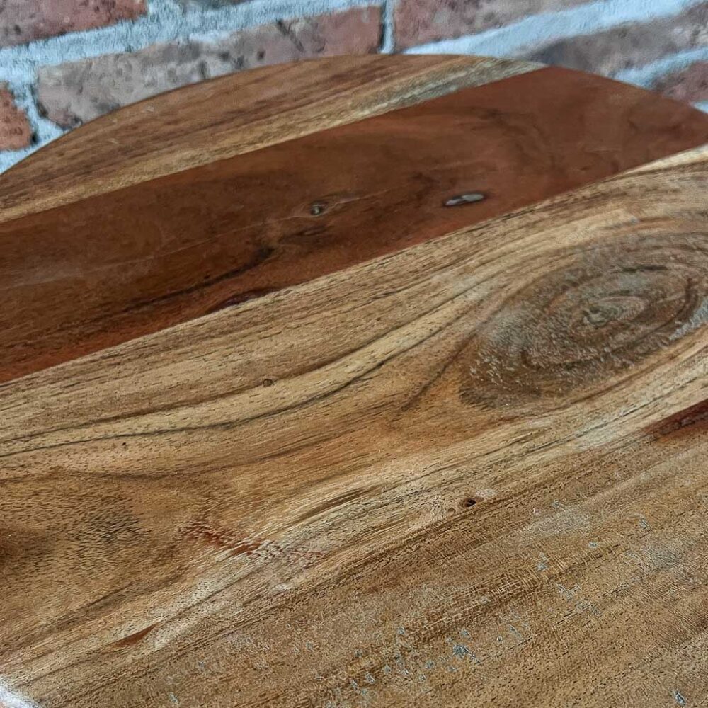 Taburete giratorio madera Acacia natural