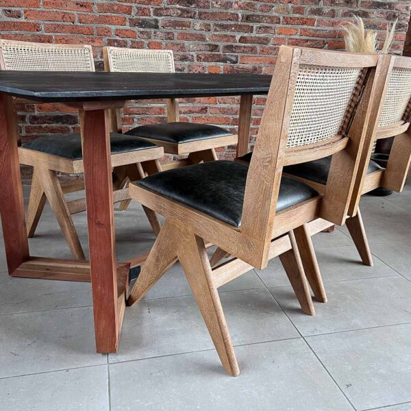 Juego comedor Toledo con 6 sillas Lyon