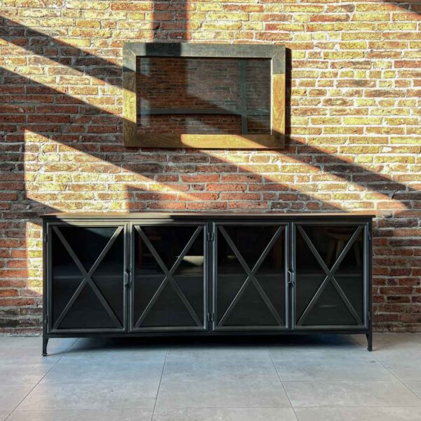 Buffet hierro Iris 200x40x83