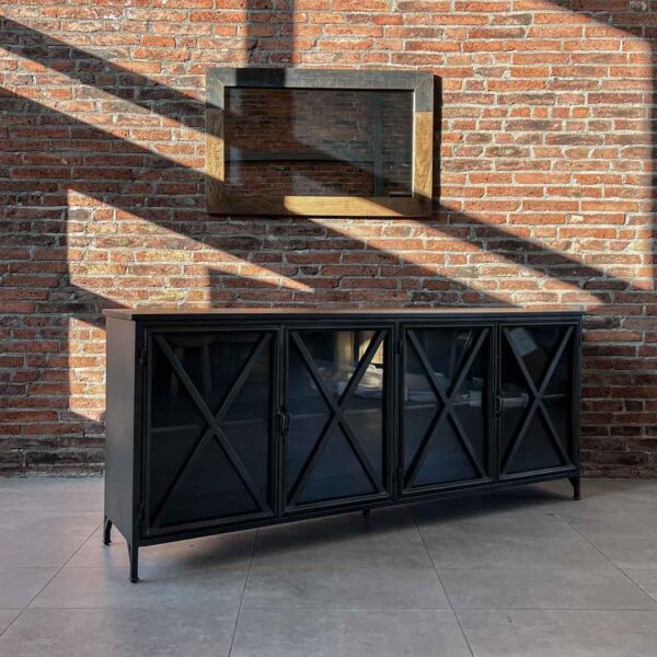Buffet hierro Iris 200x40x83