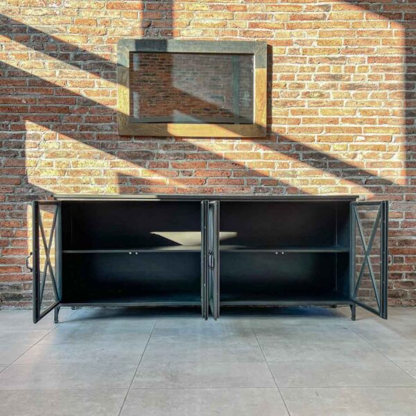 Buffet hierro Iris 200x40x83