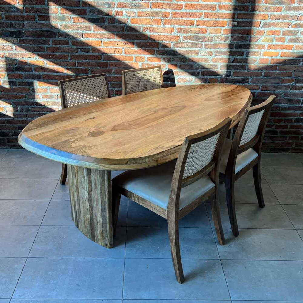 IMG_6562 Mesa comedor Malva color natural 200x100x75