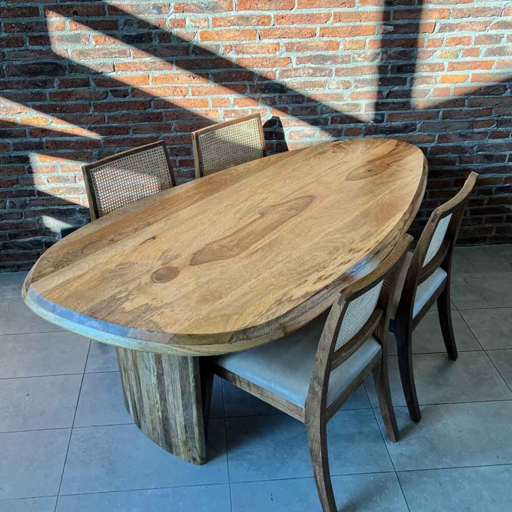 IMG_6565 Mesa comedor Malva color natural 200x100x75