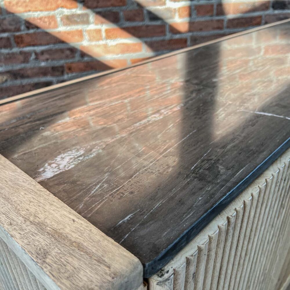 Rack Kabul mármol 152x40x66 cm