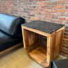 mesa lateral cubierta marmol Agapanto 60x43x68