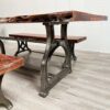 Mesa comedor Industrial 244x92x78 cm (sólo mesa)