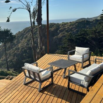 Juego living de terraza Baru mesa centro 105x87x37 cms