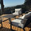 Juego living de terraza Baru mesa centro 105x87x37 cms