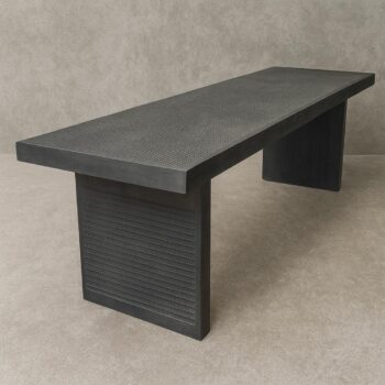 60085 (2) Mesa Comedor Roble 200x69x20 cm