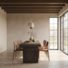 60085 (3) Mesa Comedor Roble 200x69x20 cm
