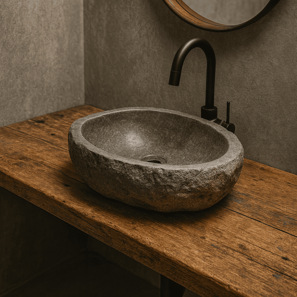 Lavamano Piedra 60x60x25 cm