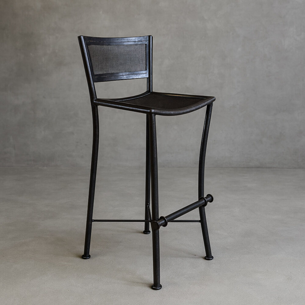 Piso bar metálico Loft 40x35x100 altura