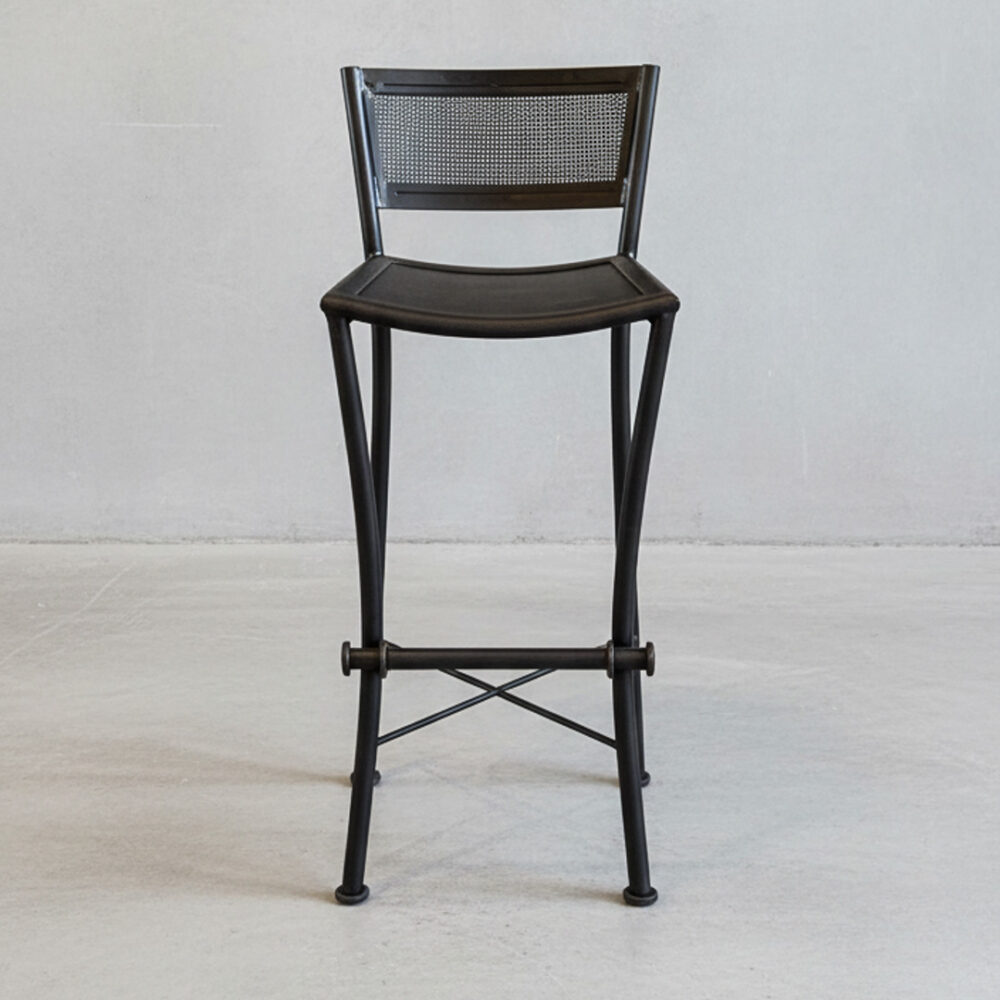 Piso bar metálico Loft 40x35x100 altura