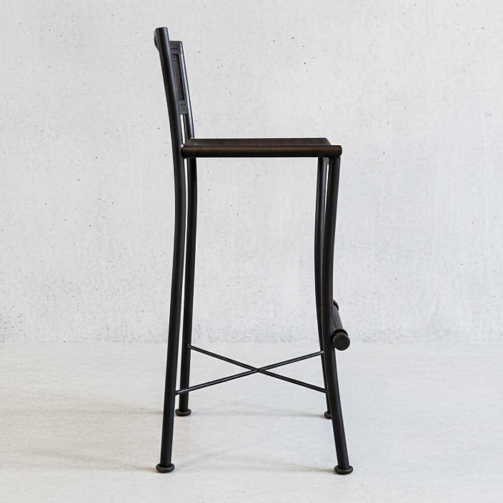 Piso bar metálico Loft 40x35x100 altura