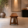 Banqueta Caballete de Roble 200x35x45 alto