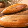 Deco tabla picoteo canoa 70x18x8 cm