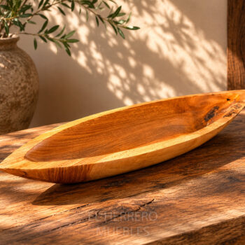9683CAAD-4E54-4FCB-A84A-053439D20EEC Deco tabla picoteo canoa 70x18x8 cm