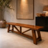 Banqueta Caballete de Roble 200x35x45 alto