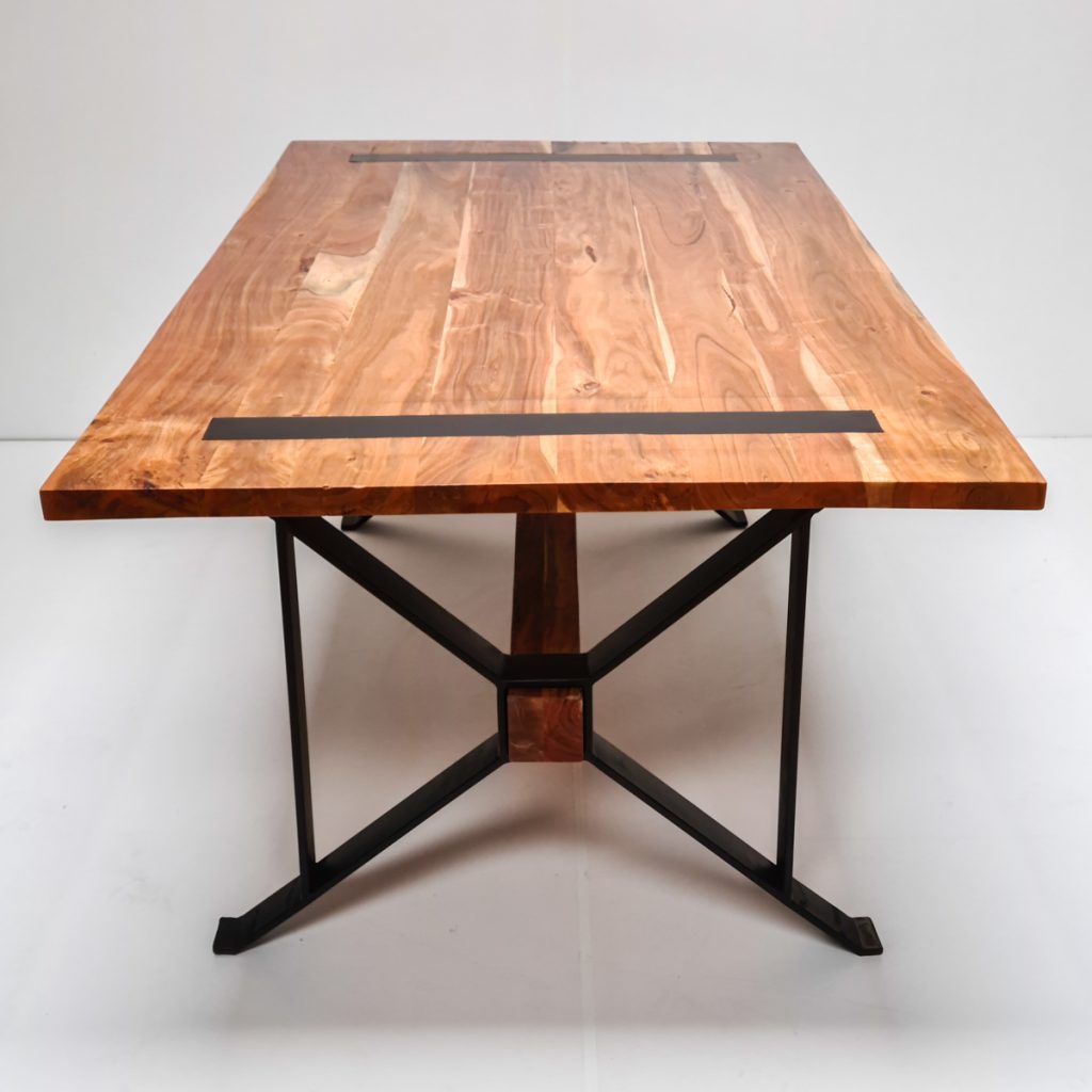 mesa comedor viga teca 8