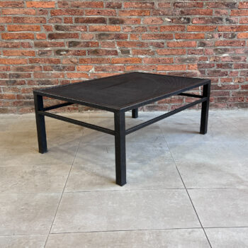 Mesa de centro fierro recta 100x70x40 cms