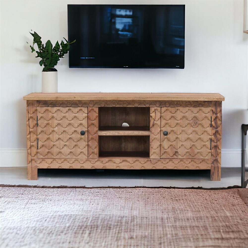 Rack Tavira Crema 150x43x63 cms