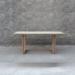 mesa de comedor rectangular moderna de madera maciza