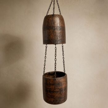 Deco colgante hierro 19x19x20