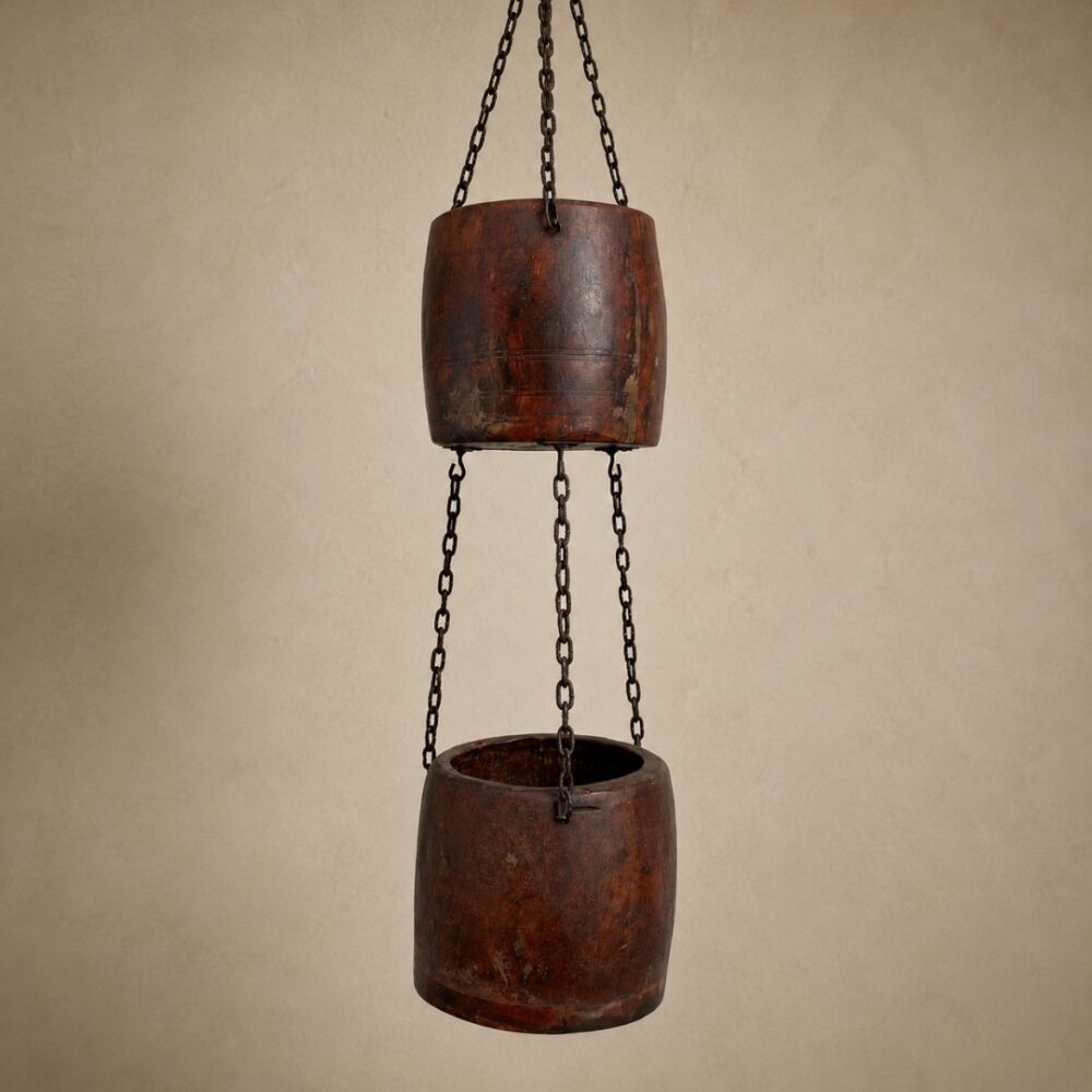 Deco colgante hierro 19x19x20