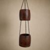 Deco colgante hierro 19x19x20