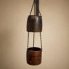 Deco colgante hierro 19x19x20