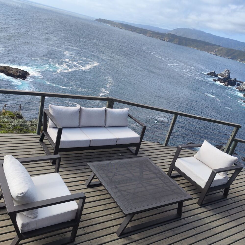 Juego living de terraza Baru mesa centro 110x125x40 cms