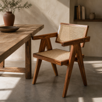 Silla comedor estilo Bali 54x60x82 cm