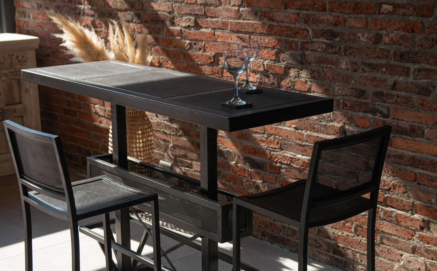 mesa bar para terraza