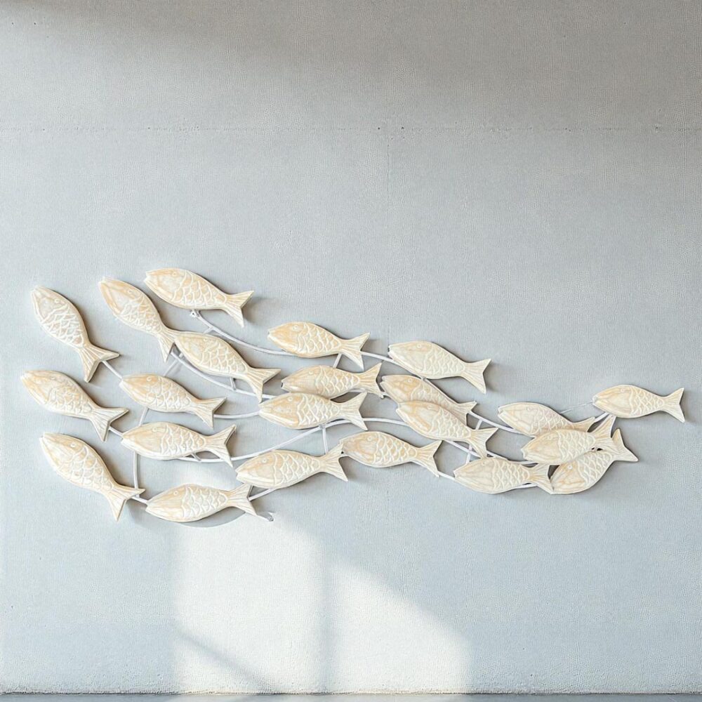 Deco pared peces blancos — Serie VII